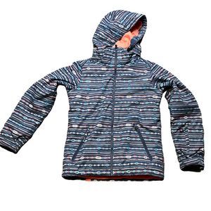 Roxy Girls Aztec Partern Blue Snowboard Ski Jacket size 14XL
